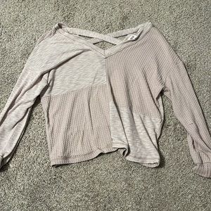 BKE pierced knit sweater